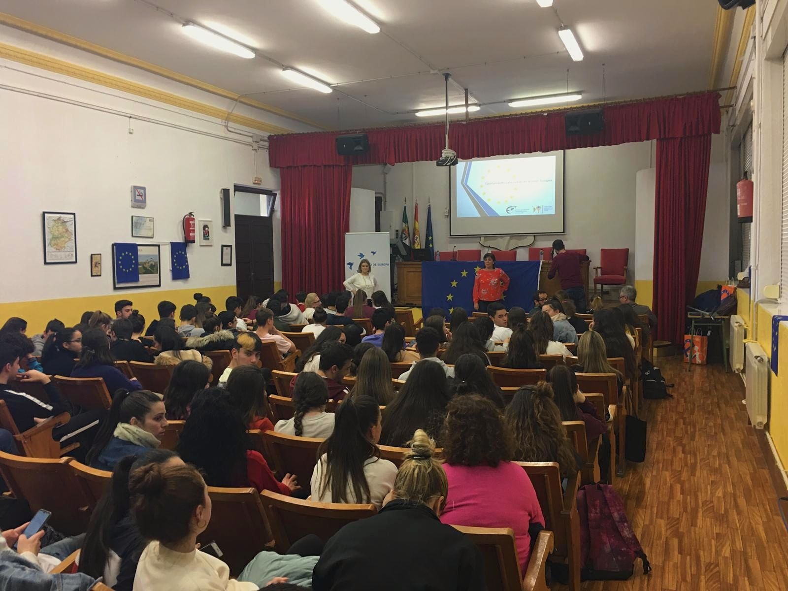 Alumnos del IES Castelar de Badajoz.