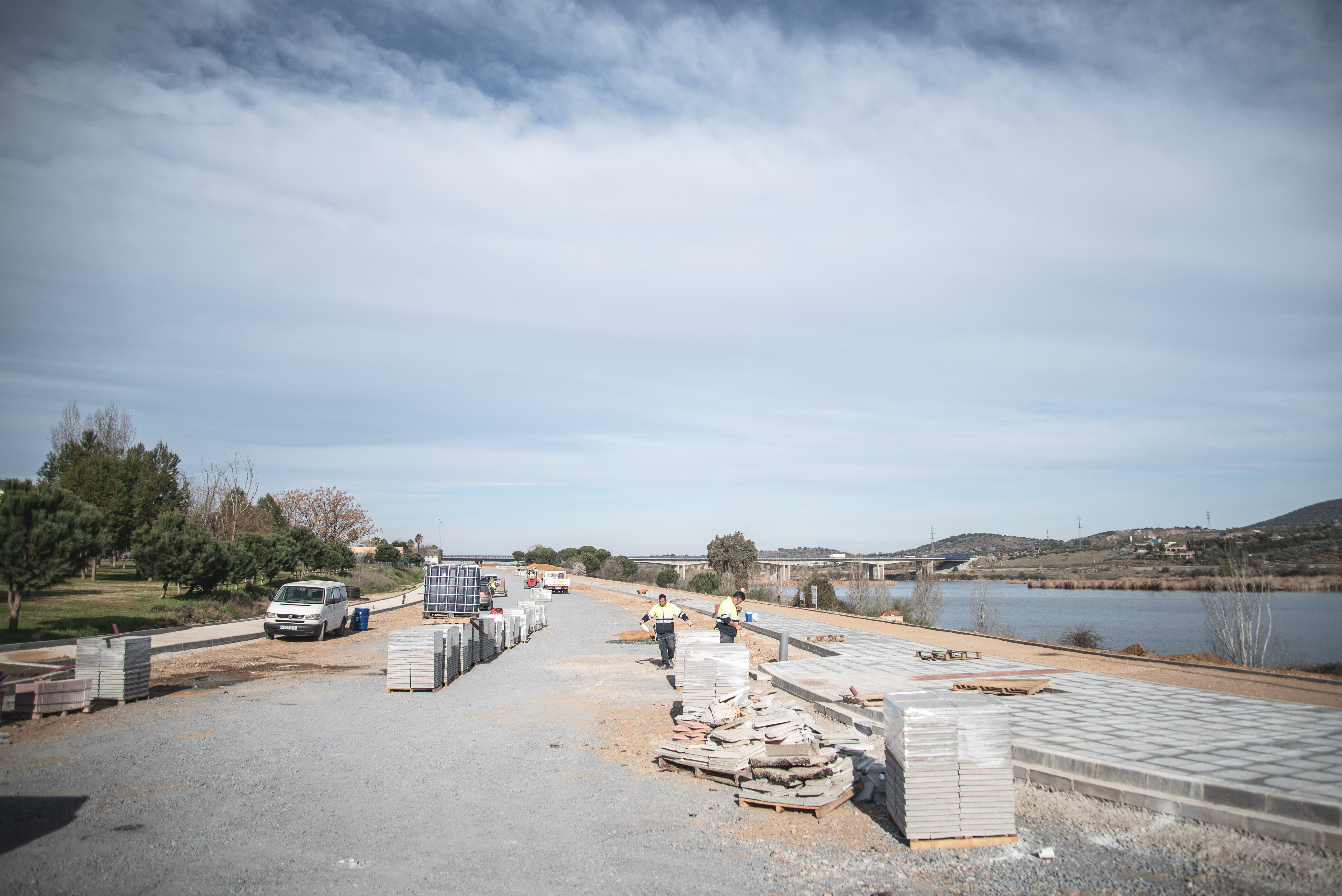 Obras segundo tramo del desdoblamiento de la carretera de El Prado en Mérida