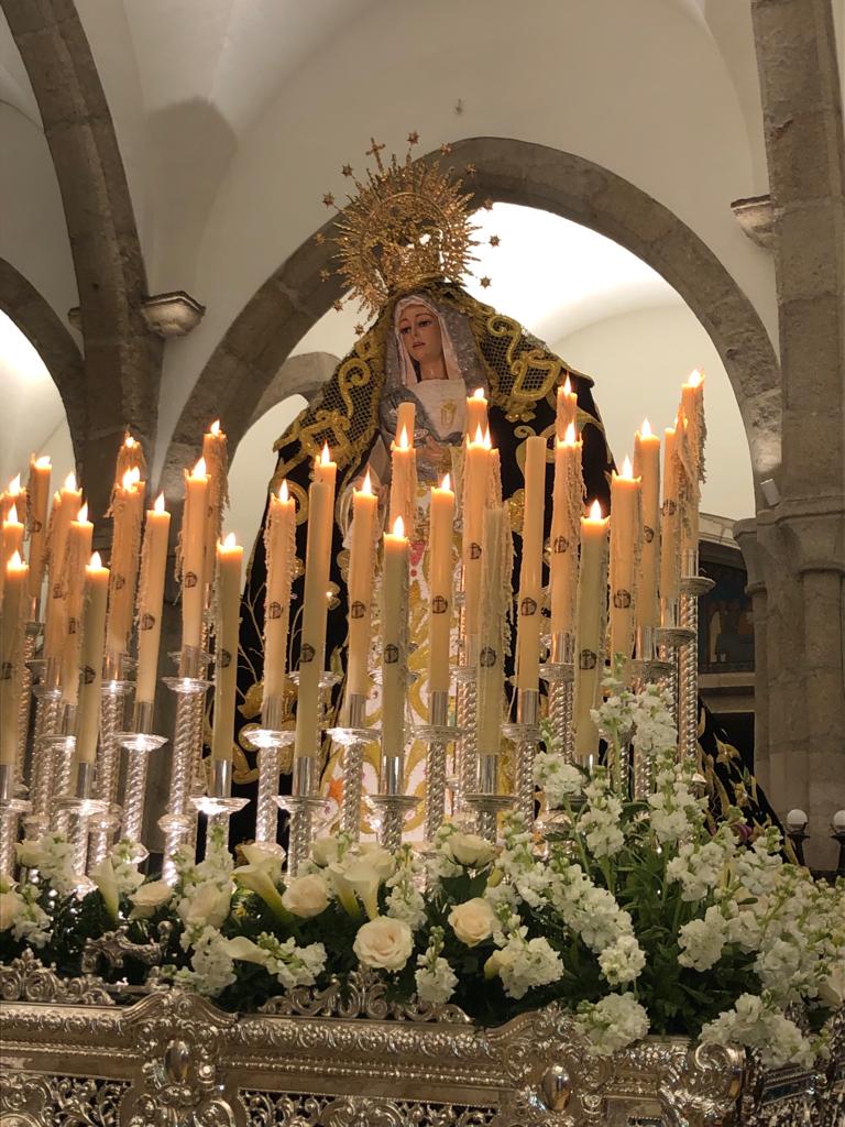 María Santísima de las Lágrimas resguardada en la Concatedral.