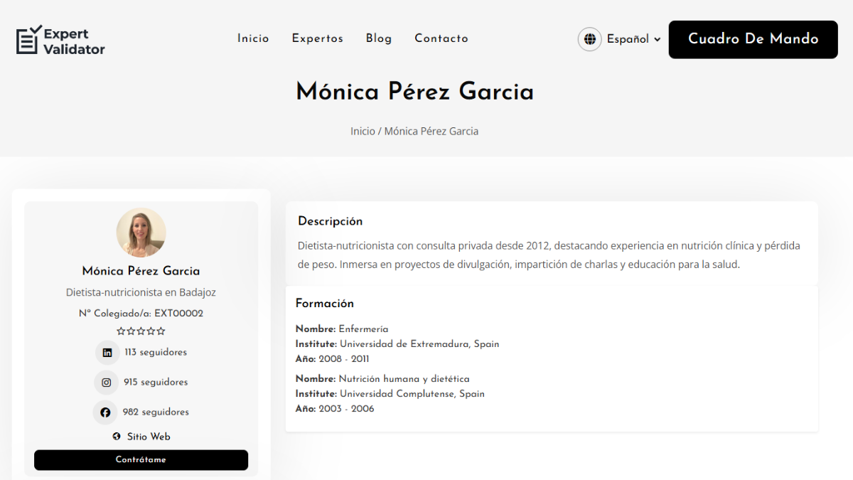 Expert Validator startup La Atalaya