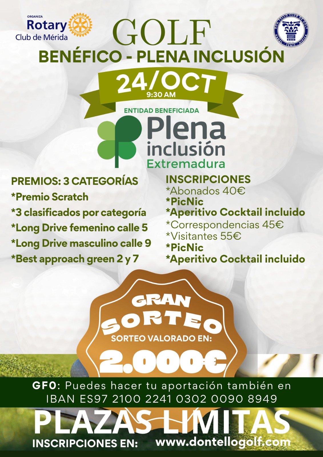 torneo golf rotary merida